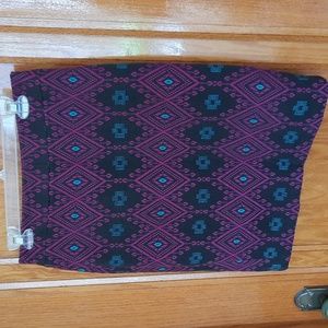 Fully-lined Print Skirt